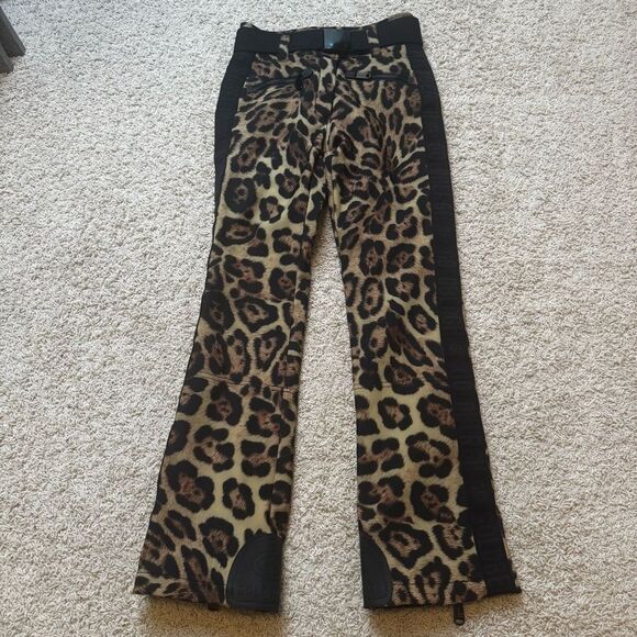 Goldbergh Pippa Roar Ski Pants Waterproof Leopard Jaguar Cheetah Print US 8 - Picture 5 of 10